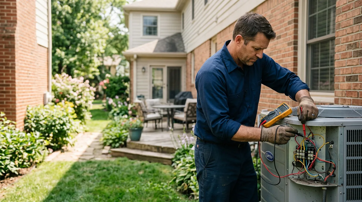 HVAC technician working near Austerlitz, NY